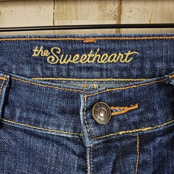 Old Navy Sweetheart Straight Leg Jeans Blue Size 6L - Picture 8 of 10